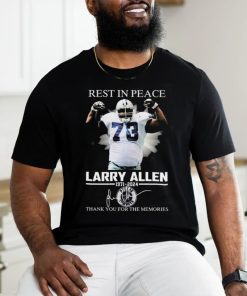 Nice Larry Allen Rest In Peace Thank You For The Memories Signatures To Fan 2024 shirt