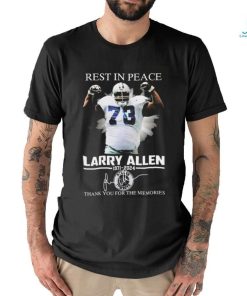 Nice Larry Allen Rest In Peace Thank You For The Memories Signatures To Fan 2024 shirt