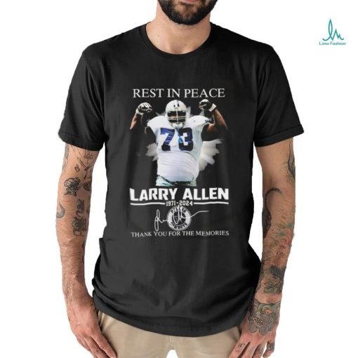 Nice Larry Allen Rest In Peace Thank You For The Memories Signatures To Fan 2024 shirt