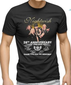 Nightwish 28th Anniversary 1996 2024 Thank You For The Memories T Shirt