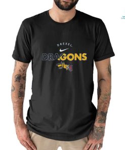 Nike Youth Drexel Dragons Blue Core Cotton Logo T Shirt