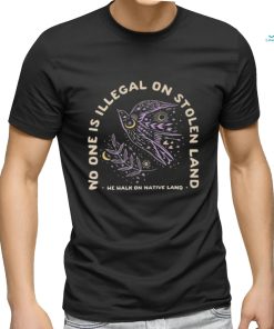 No one is illegal on stolen land we walk on native land shirt