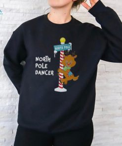 North Pole Dancer Rudolph The Reindeer Christmas Fun Long Sleeve T Shirt