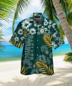 Oakland Athletics MLB Flower Short Sleeve Button Up Tropical Hawaiian Shirt