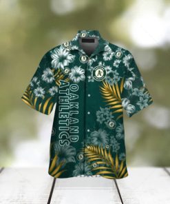 Oakland Athletics MLB Flower Short Sleeve Button Up Tropical Hawaiian Shirt