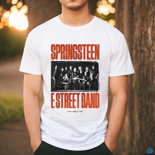 Officia Bruce Springsteen Merch Store Springsteen & The E Street Band 2024 World Tour Photo Attractive Shirt