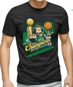 Official 2024 Boston Celtics Mascot 18 Time NBA Finals Champions t shirt