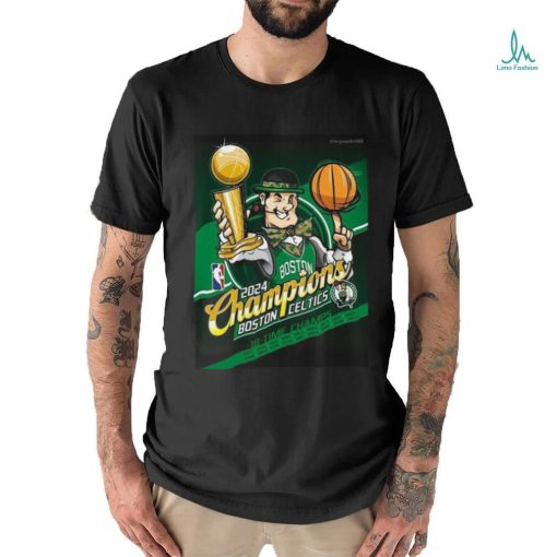 Official 2024 Boston Celtics Mascot 18 Time NBA Finals Champions t shirt