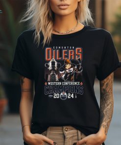 Official 2024 Edmonton Oilers Hockey Western Conference Champions Shirt