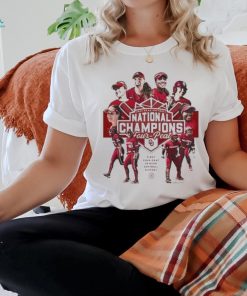 Official 2024 NCAA Softball National Champions Oklahoma Sooners Women’s Softball First Four Peat In NCAA Softball History T Shirt