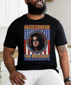Official Alice Cooper For President T Shirt, hoodie, sweater, long sleeve and tank top Official Alice Cooper For President T Shirt