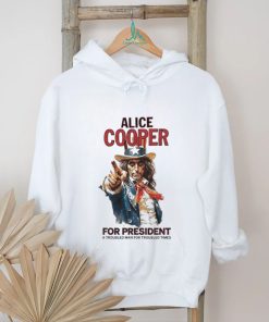Official Alice cooper for president a troubled man for troubled times shirt