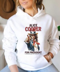 Official Alice cooper for president a troubled man for troubled times shirt