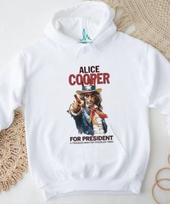 Official Alice cooper for president a troubled man for troubled times shirt