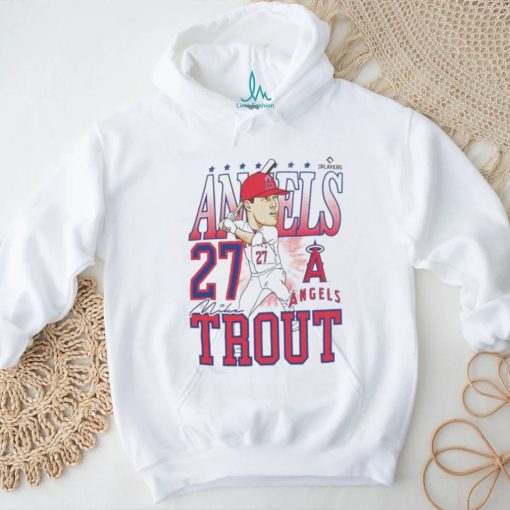 Official Angels Mike Trout Caricature Baseball Shirt