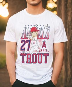 Official Angels Mike Trout Caricature Baseball Shirt