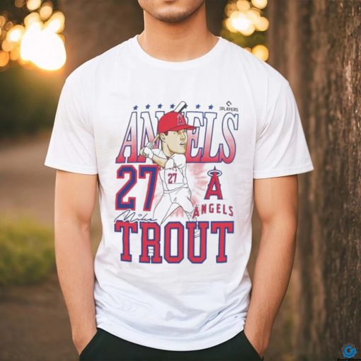 Official Angels Mike Trout Caricature Baseball Shirt