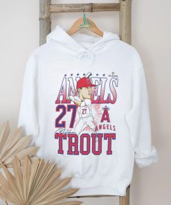 Official Angels Mike Trout Caricature Baseball Shirt