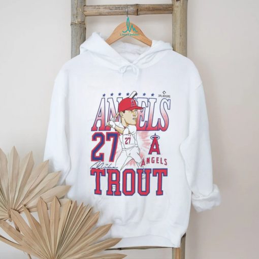 Official Angels Mike Trout Caricature Baseball Shirt