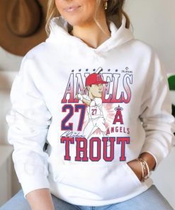 Official Angels Mike Trout Caricature Baseball Shirt