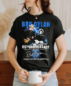 Official Bob Dylan 65th Anniversary 1959 2024 Thank You For The Memories Signature shirt