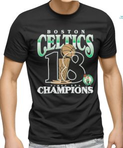 Official Boston Celtics 18 Time NBA Champions Trophy Shirt