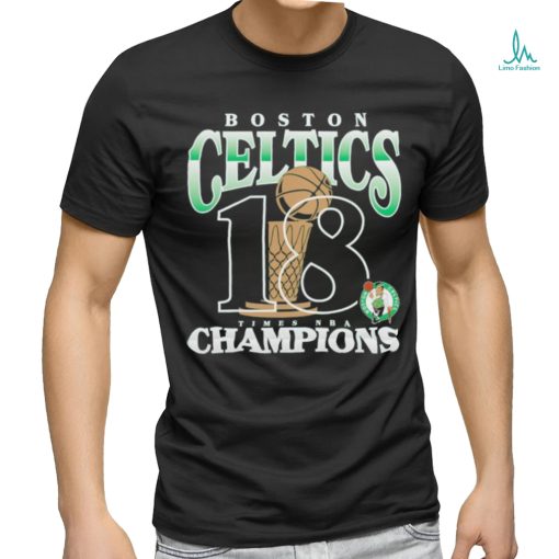 Official Boston Celtics 18 Time NBA Champions Trophy Shirt