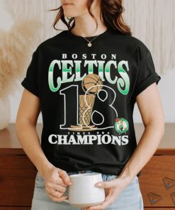 Official Boston Celtics 18 Time NBA Champions Trophy Shirt