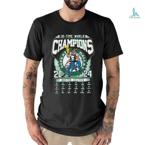 Official Boston Celtics 18 Time World Champions 1975 2024 shirt