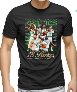 Official Boston Celtics 2023 24 NBA Champions 18 Rings The Greatest Franchise of All Time Poster Shirt