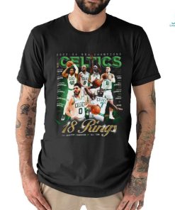 Official Boston Celtics 2023 24 NBA Champions 18 Rings The Greatest Franchise of All Time Poster Shirt