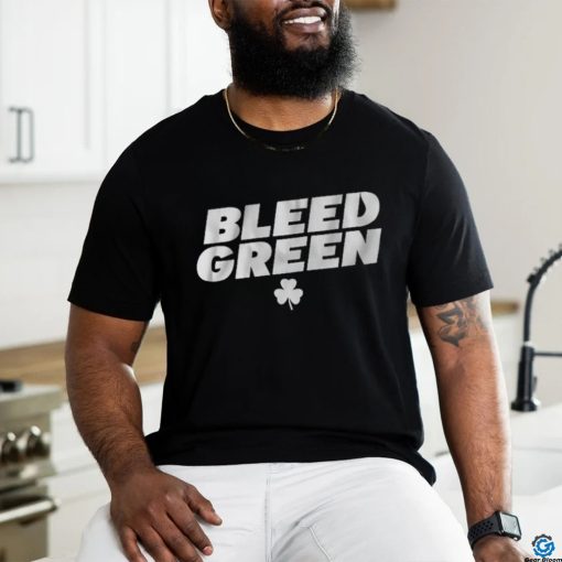 Official Boston Celtics Basketball Bleed Green Shirt