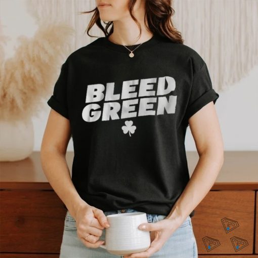 Official Boston Celtics Basketball Bleed Green Shirt