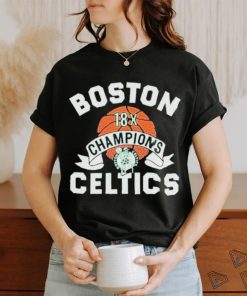 Official Boston Celtics Homage 18 time Nba Finals Champions Shirt