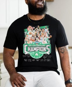 Official Boston Celtics Team Portrait Eastern Conference Basketball Champions 2024 Signatures shirt