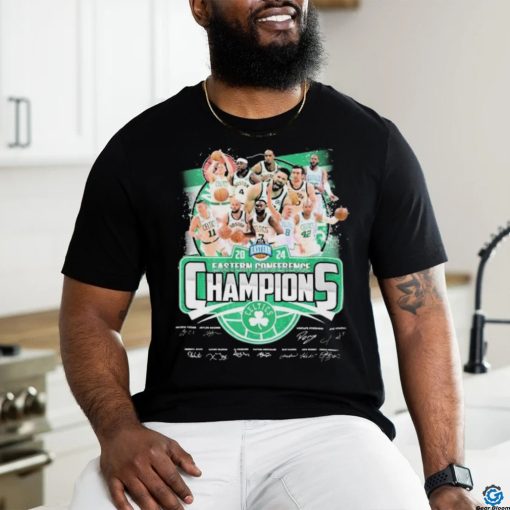 Official Boston Celtics Team Portrait Eastern Conference Basketball Champions 2024 Signatures shirt