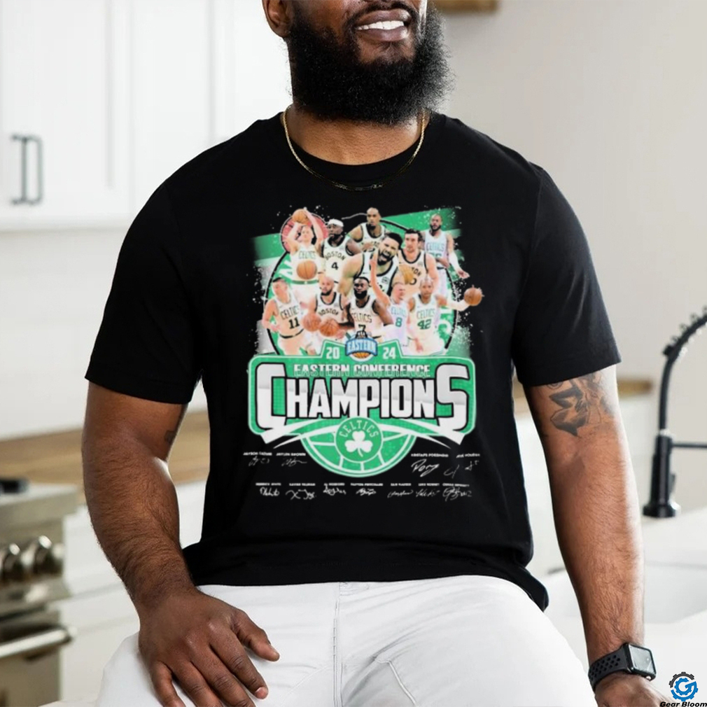 Official Boston Celtics Team Portrait Eastern Conference Basketball Champions 2024 Signatures shirt Official Boston Celtics Team Portrait Eastern Conference Basketball Champions 2024 Signatures shirt
