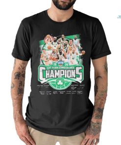 Official Boston Celtics Team Portrait Eastern Conference Basketball Champions 2024 Signatures shirt