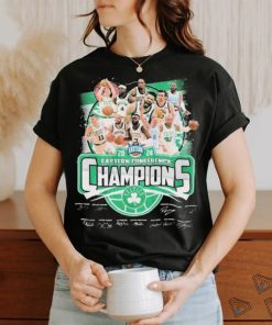 Official Boston Celtics Team Portrait Eastern Conference Basketball Champions 2024 Signatures shirt