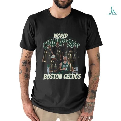 Official Boston Celtics World Champions 2024 Banner 18 T Shirt