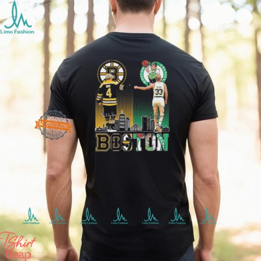 Official Boston Sports Teams Bobby Orr and Bill Walton Signatures shirt