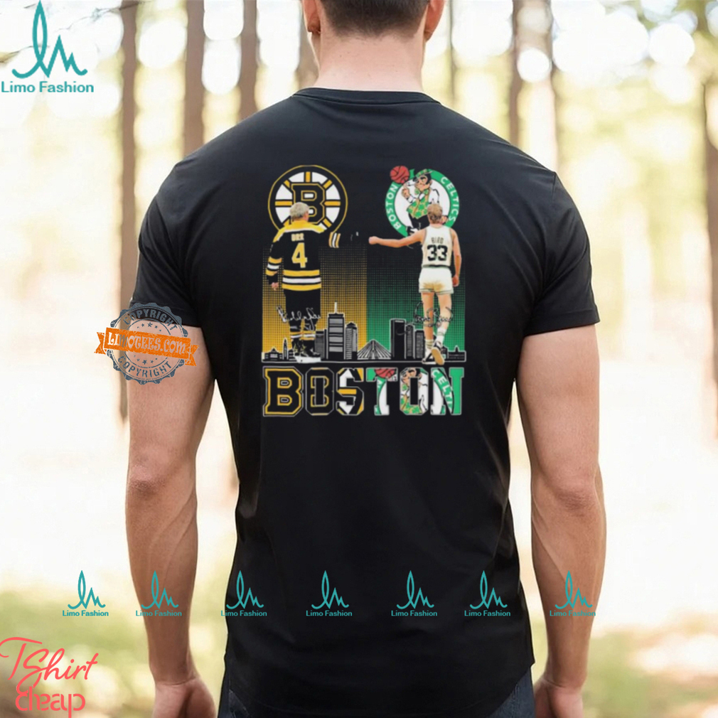 Official Boston Sports Teams Bobby Orr and Bill Walton Signatures shirt Official Boston Sports Teams Bobby Orr and Bill Walton Signatures shirt