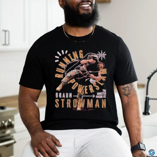 Official Braun Strowman Powerslam Black T shirt