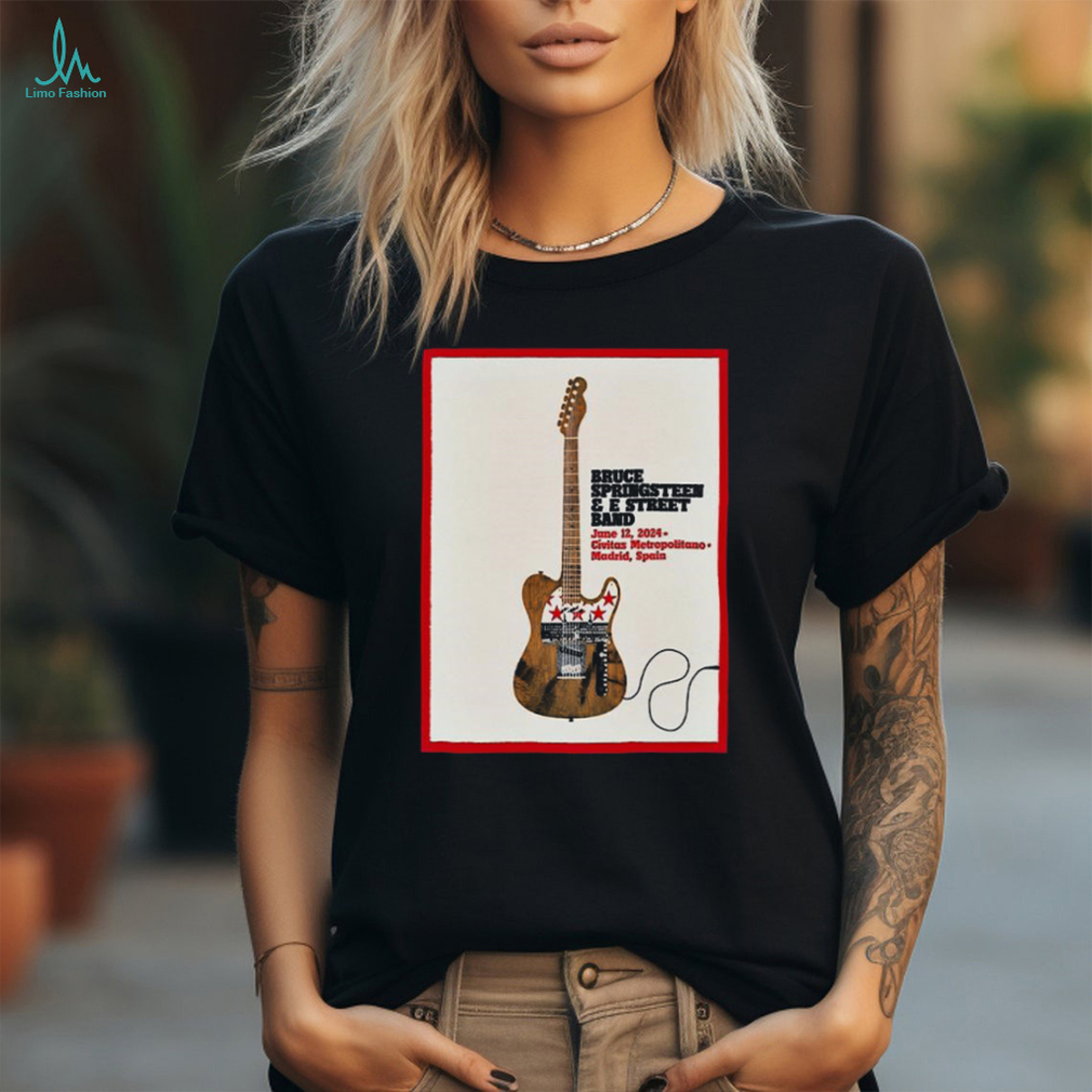 Official Bruce Springsteen And E Street Band Estadio Metropolitano Madrid Spain June 12 2024 Poster shirt Official Bruce Springsteen And E Street Band Estadio Metropolitano Madrid Spain June 12 2024 Poster shirt