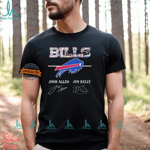 Official Buffalo Bills Josh Allen and Jim Kelly Signatures shirt