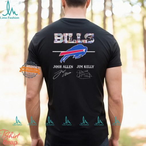 Official Buffalo Bills Josh Allen and Jim Kelly Signatures shirt