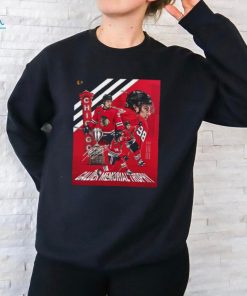 Official Chicago Blackhawks NHL Connor Bedard MVP Calder Memorial Trophy signature shirt