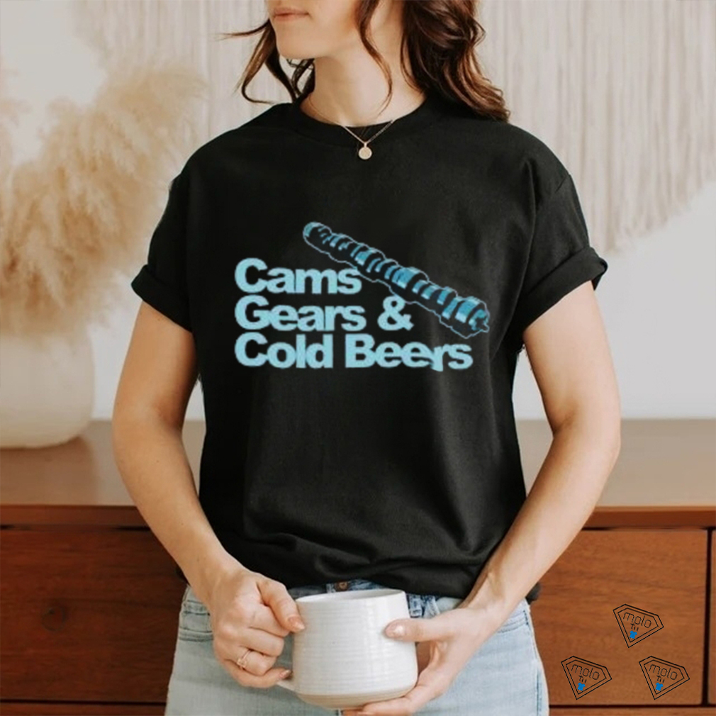 Official Cleetus Mcfarland Merch Shop Cam Gears And Cold Beers New T Shirt