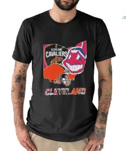 Official Cleveland Browns Cleveland Indians Cleveland Cavaliers City Of Sport T Shirt