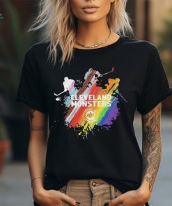 Official Cleveland Monsters Pride Silhouette Shirt